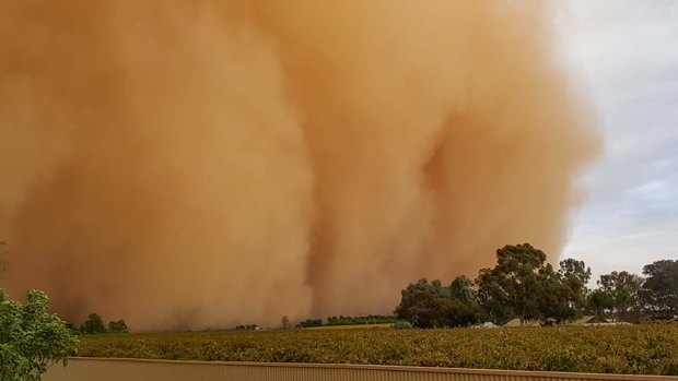 A severe weather warning for damaging winds has been issued by the bureau. 