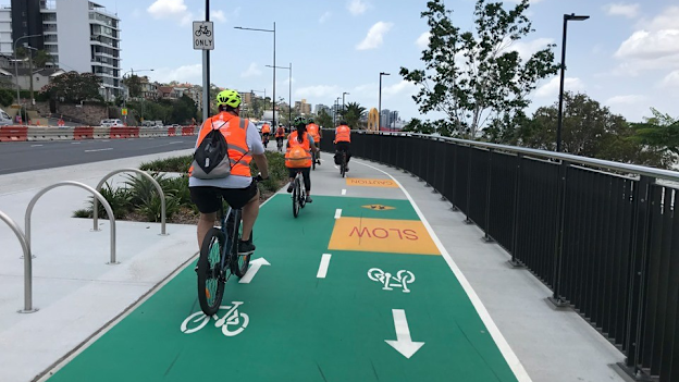 Segregated cycleways through Brisbane have been popular for recreation and commuting.