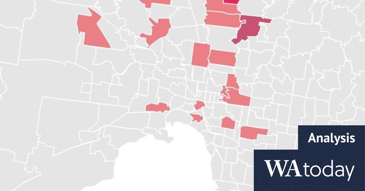 Melbourne COVID Which postcodes have active COVID19 cases? Number of