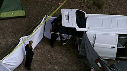 Easter long weekend celebrations have taken a tragic turn at a popular Queensland music festival, with two people found dead inside their tent.
