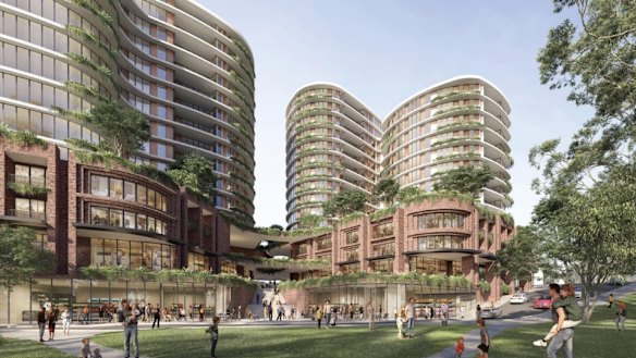 An artist’s impression of a proposed redevelopment in Turramurra, which Ku-ring-gai Council rejected in 2023.