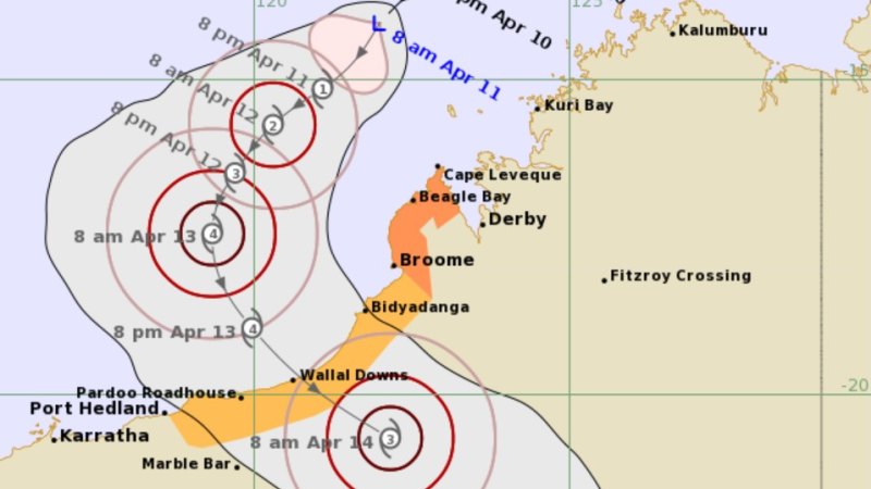 Tropical low off northeast Australia reaches cyclone strength