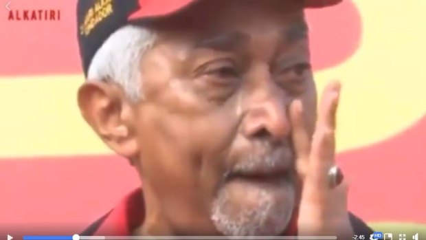 Timor-Leste Prime Minister Mari Alkatiri pictured as the election results came in.