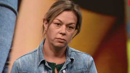 Angela Pucci Love during an appeal for information in 2020.