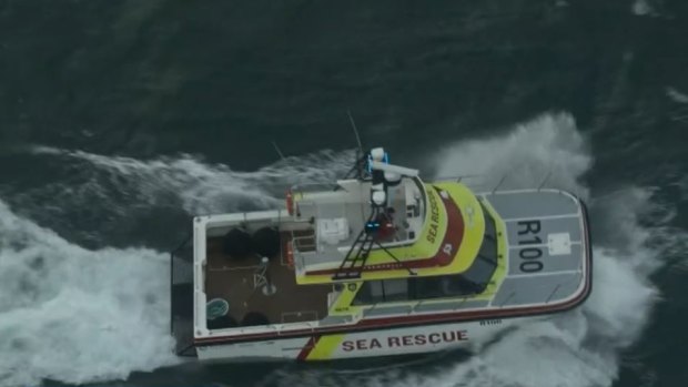 Authorities are responding to reports a man falling overboard from a yacht off the coast of Cockburn.