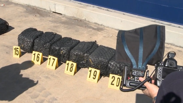 Dru Anthony Baggaley, 36, and Anthony Trevor Draper, 53, were charged with possessing a commercial quantity of drugs and drug importation. The men allegedly threw 600 kilograms of cocaine overboard during a sea chase off the northern NSW coast.