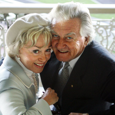 Bob and Blanche Hawke at the Bob Hawke Handicap, Randwick, 2006.