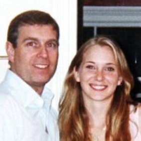 Prince Andrew with the then-Virginia Giuffre in 2001. 