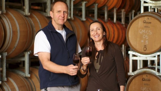 Keith and Clare Mugford from Moss Wood, in the Wilyabrup sub-region, which won best cabernet.