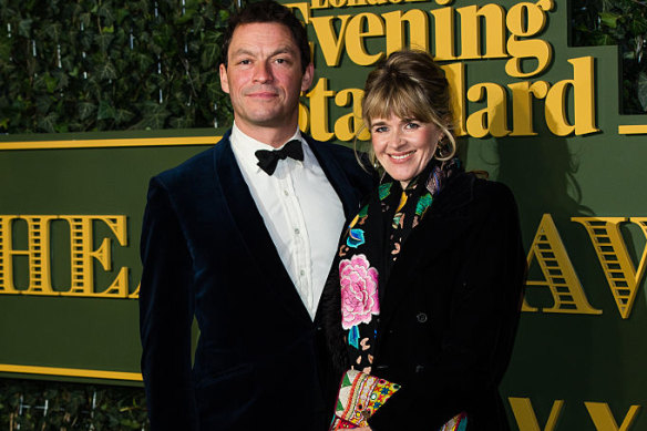 Dominic West and Catherine FitzGerald pictured together in 2015.