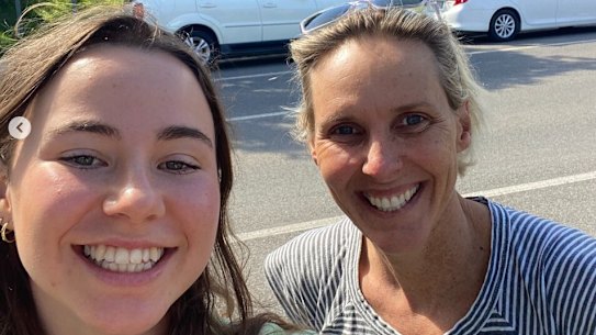 Josie Baff with her 2021 mentor Susie O’Neill.