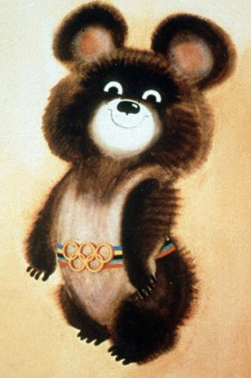 Misha Bear, mascot of the 1980 Moscow Olympic Games.