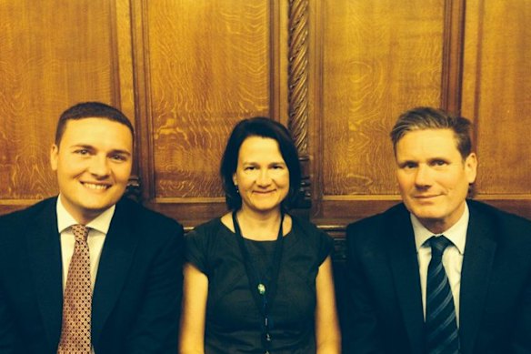 Health Secretary Wes Streeting, Catherine West, and Keir Starmer pictured together as new MPs in an image posted by to social media by Starmer in May 2015.