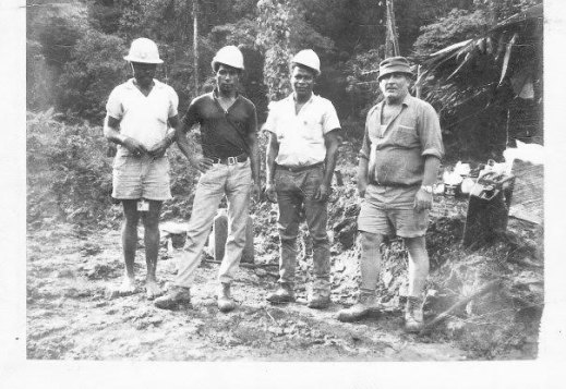 Michael Patrick O’Dare (right) in Papua New Guinea in 1970 or 1971, shortly before he and Helen’s mother split up.