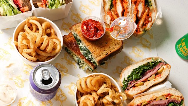 An array of sandwiches and snacks at Charlie’s.