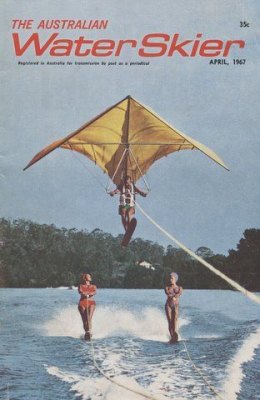 Ray Leighton flies John Dickenson’s hang-glider.