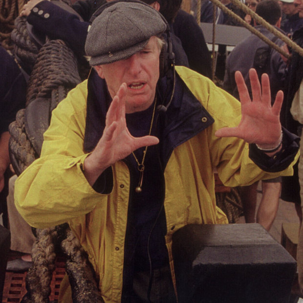 Peter Weir directs Master and Commander: The Far Side Of The World, the 2003 seafaring drama that saw him nominated for best picture and director at the Oscars.