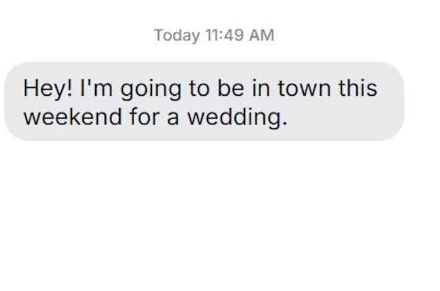 Asking to stay with a friend: graphic