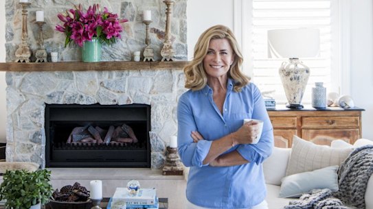 Deborah Hutton at her Bronte Home before it sold on Tuesday.