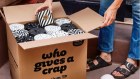 Who Gives A Crap donates 50 per cent of profits to building toilets.