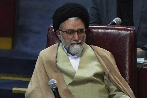 Iranian Intelligence Minister Esmail Khatib is seen in Tehran on May 21, 2024.