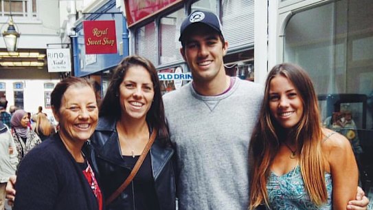 Maria Cummins with son Pat and daughters Laura and Kara.