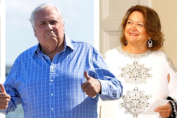 Clive Palmer and Gina Rinehart have an inordinate amount of influence on Australian politics.