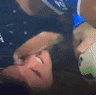 Dragons five-eighth Kyle Flanagan was accused of biting Stephen Crichton during this tackle.