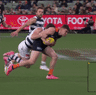 Patrick Dangerfield’s tackle on Carlton’s Sam Walsh was deemed dangerous by the AFL match review officer.