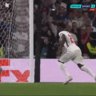 Bukayo Saka misses the decisive penalty for England in the Euro 2020 final at Wembley.