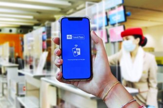 Along with confirming that passengers are OK to fly, the app will also feature up-to-date information on countriesâ entry requirements.