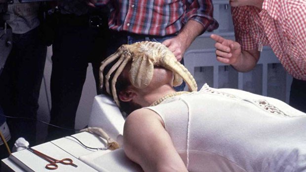The fish has been compared to the "facehugger" from Ridley Scott's 1979 science fiction film Alien.