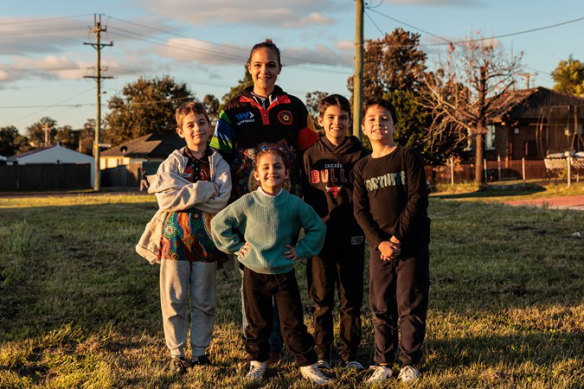 Tereesa with her four children.