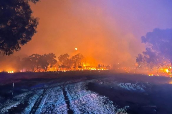 Hot and windy conditions were forecast for WA across the weekend.