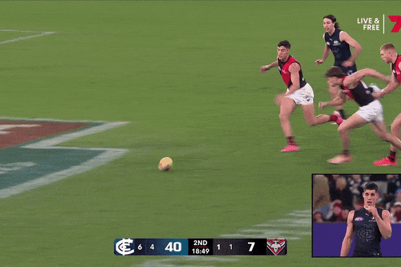 Sam Durham’s bump on Adam Cerra.