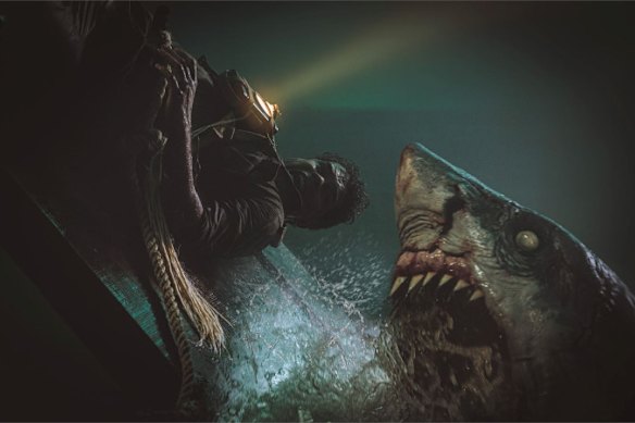 War is a gnarly business to begin with, so what happens when you throw a great white shark into the battlefield?