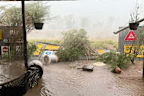 The aftermath of the heavy rain in Alice Springs.