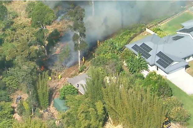 Today their operation scaled up to over 30 crews as flames came just metres from hinterland homes.