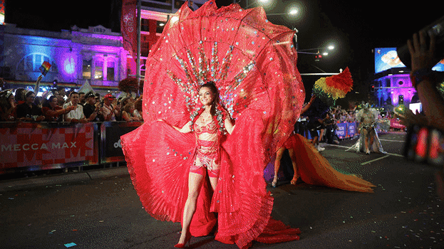 Last year’s Mardi Gras parade.