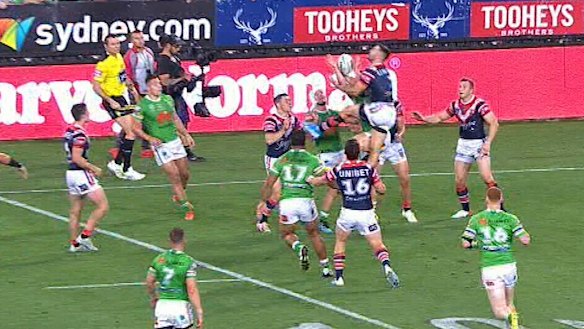 The NRl says the refs should not have awarded the Raiders six again before Jack Wighton’s try.