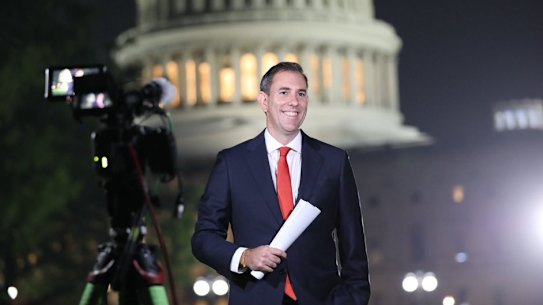 Treasurer Jim Chalmers in Washington on Friday.