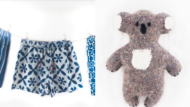 Indigo Boxer Shorts and Christine Land Koala from Dowry.