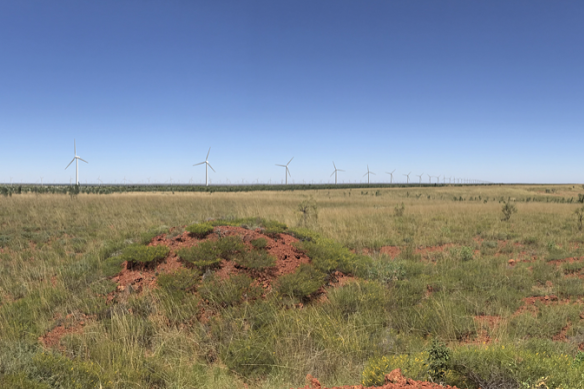 The project’s site offers vast space for wind and solar power but its remoteness will add to construction costs.