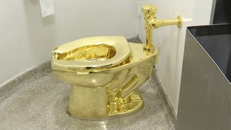 Gone in a flush: Blenheim Palace’s $9.6m golden toilet stolen in just five minutes
