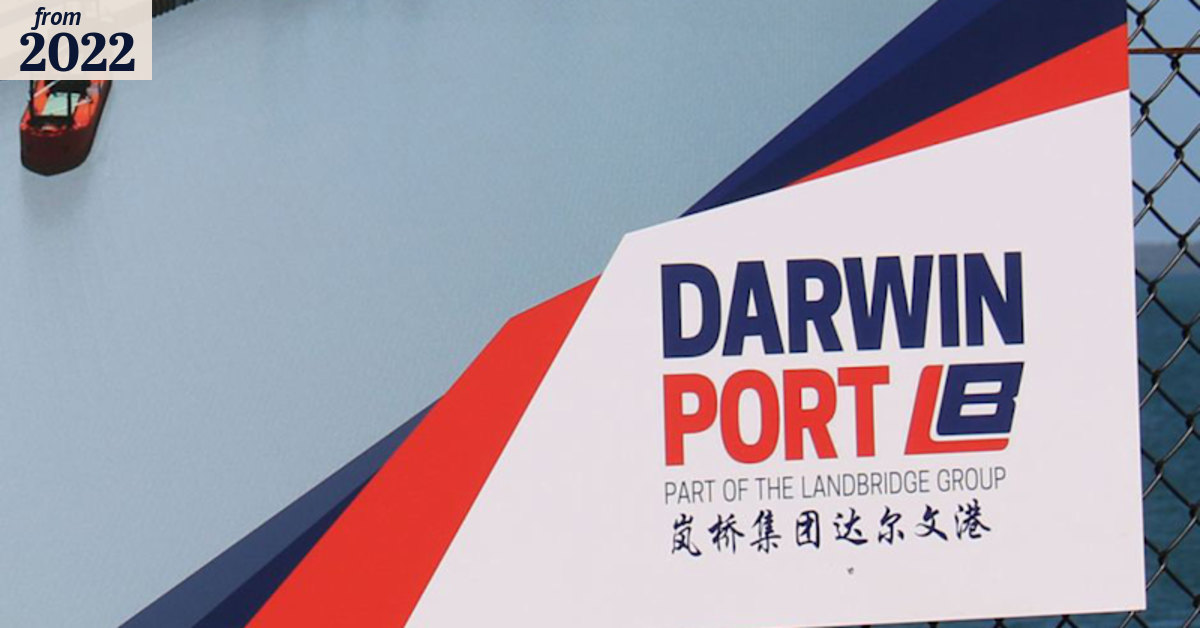 Australian taxpayers paid almost $20 million to sell the Port of Darwin