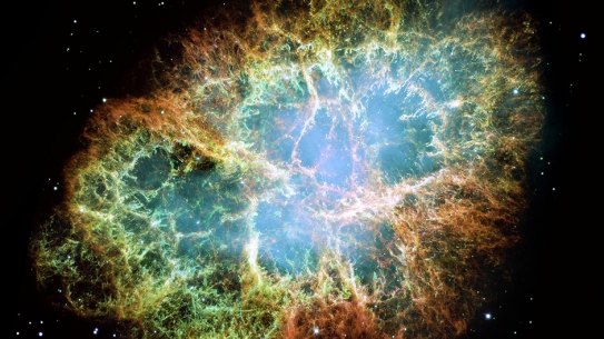 Hydrogen is the most abundant element in the universe and can be harnessed as a low-emissions technology. Pictured, NASA's Hubble Space Telescope captures the Crab Nebula, an expanding remnant of a star's supernova explosion. The orange filaments are the tattered remains of the star and consist mostly of hydrogen. 
