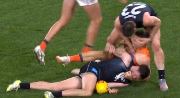 Weitering and Greene were involved in a heated exchange.