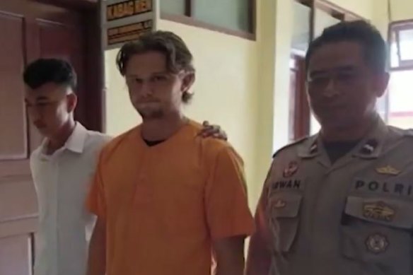Bodhi Mani Risby-Jones in police custody.