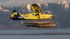 A vintage de Havilland Beaver airplane on its first test flight with a battery-powered engine in Vancouver, Canada, Dec. 10, 2019. 