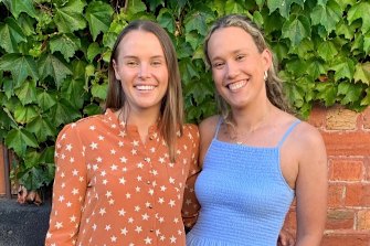 Podcasters Sophie Dicker (left) and Maddy Guest have found micro courses essential in improving their digital skills.